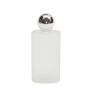 Oval-vidrio-matizado-50-ml-bola-metalizada-plata-Fusté