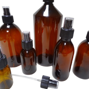 Botella-plastico-PET-topacio-atomizador-negro-Fusté