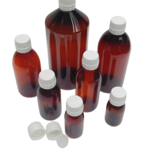 Botella-plastico-PET-topacio-tapon-precinto-blanco-gotero-incorporado-Fusté