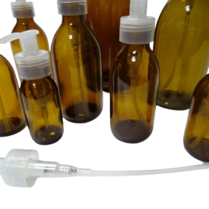Frasco-vidrio-aligerado-topacio-bomba-dosificadora-natural-Fusté