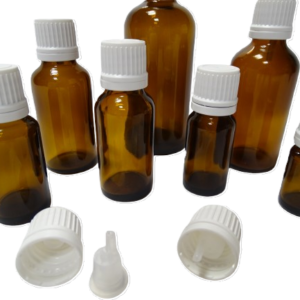 Frasco-vidrio-topacio-tapon-precinto-blanco-gotero-incorporado-Fusté