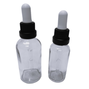 Frasco-vidrio-transparente-cuentagotas-OVIII-negra-tetina-blanca-Fusté