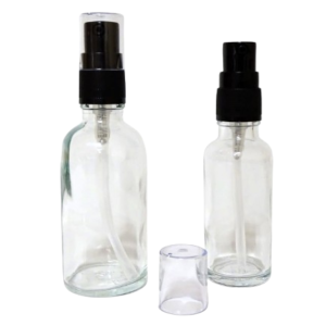 Frasco-vidrio-transparente-tapon-dosificador-negro-nuevo-Fusté