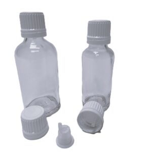 Frasco-vidrio-transparente-tapon-precinto-blanco-gotero-incorporado-Fusté