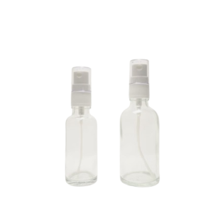 Frasco-vidrio-transparente-tapon-atomizador-blanco-Fusté