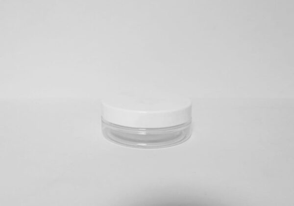 Tarro-plástico-PET-para-cosmética-50-ml-con-tapa-blanca-fuste