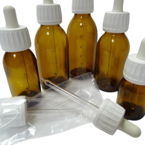 Frasco-vidrio-aligerado-topacio-tapon-cuentagotas-blanco-tetina-blanca-Fusté