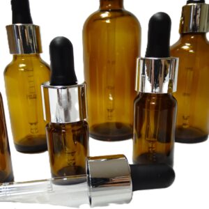 Frasco-vidrio-topacio-cuentagotas-urea-plata-tetina-negra-Fusté
